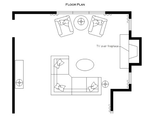 Living Room Floor Plan With Dimensions Small Living Room Ideas