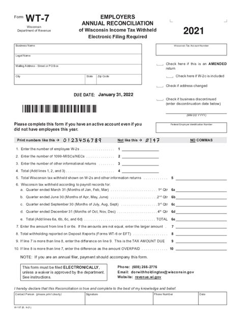 Wis Dor Wt 11 Fillable Form Printable Forms Free Online