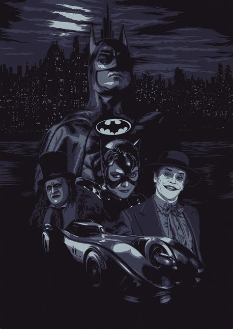 Batman On Behance Tim Burton Batman Batman Film Batman Poster