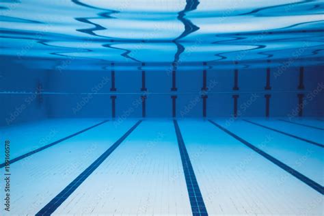 Underwater Empty Swimming Pool Stock Photo Adobe Stock