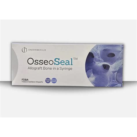 Osseoseal Syringe Mineralized Cortical Cancellous Bone 25 8mm 0