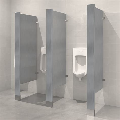 Floor Mounted Urinal Screen Stainless Steel Partition Plus