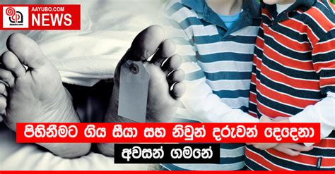 පිහිනීමට ගිය සීයා සහ නිවුන් දරුවන් දෙදෙනා අවසන් ගමනේ