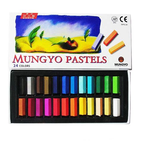Mungyo Soft Pastels 24324864 Colors Set Half Length Square Chalk