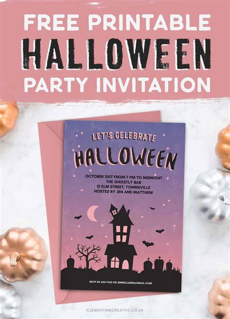 Halloween Party Invitations Templates