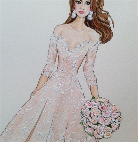 Custom Bridal Illustrations Art That Is Affordable And Yet Priceless