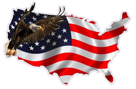 American Eagle United States V2 Decal Nostalgia Decals Patriotic