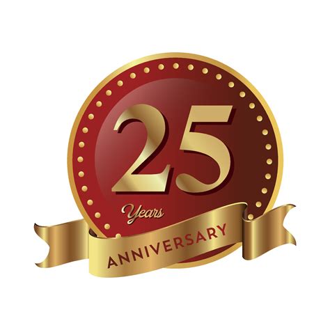 25th Anniversary Celebrating Text Company Business Background With