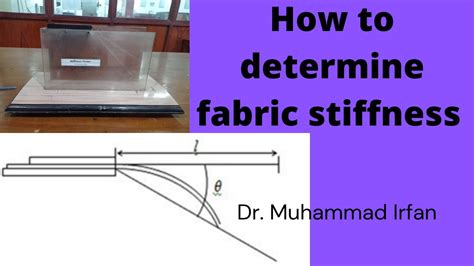 how to determine fabric stiffness by bending length method youtube