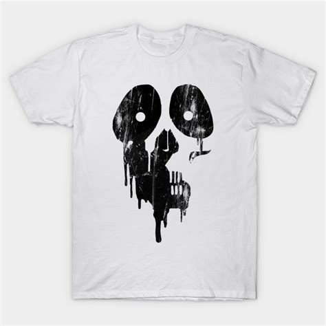 Black Paint Skull Skull Head T Shirt Teepublic