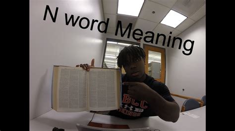 Real Meaning Of The N Word Youtube