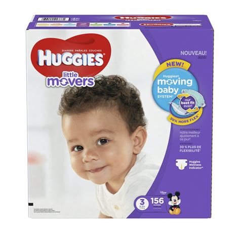 Huggies Little Movers Diapers Jumbo Pack Size 3 156 Count Walmart