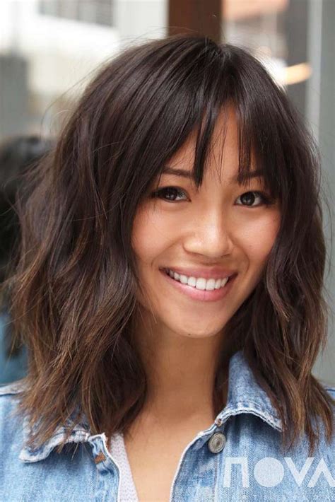 Medium Length Hairstyles With Bangs For Fine Hair 30 Bombastic Medium Length Hairstyles For