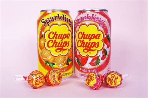 Chupa Chups Lollipops Now Come In Sparkling Drink Form Sparkling Drinks Soda Flavors Candy