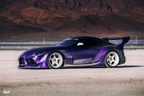 Very Wide Very Purple 2020 Toyota Gr Supra Is An Attention Seeker