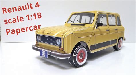 Renault 4 Papercraft Descarga Gratis Link En Los Comentarios Youtube