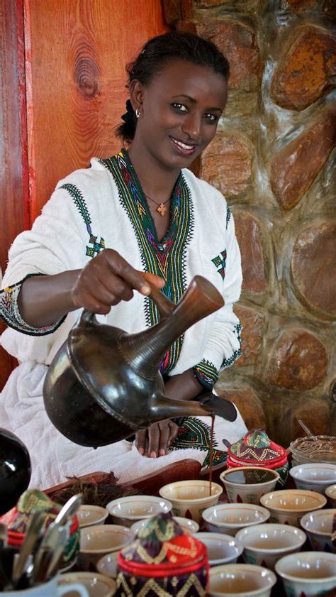 Ethiopian Girl Posing The Coffe Ceremony Gonder Ethiopia Ethiopian Coffee Ceremony