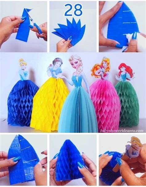 How To Easily Make Paper Tissue Princess Dresses Baby Shower Ideas 4u