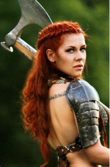 Traditional viking hairstyles ideas for women feeling like a warrior woman? Warrior Woman Braided Hairstyle. In looove with her color ...