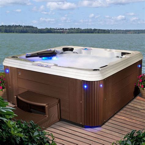 Essential Hot Tubs Decorum 67 Jets Lounger Acrylic Hot Tub Outdoor Living Design Hot Tub