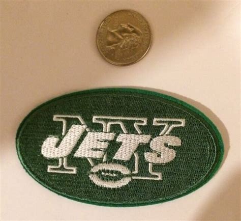 New York Jets Vintage Embroidered Iron On Logo Patch 3x2 Ebay