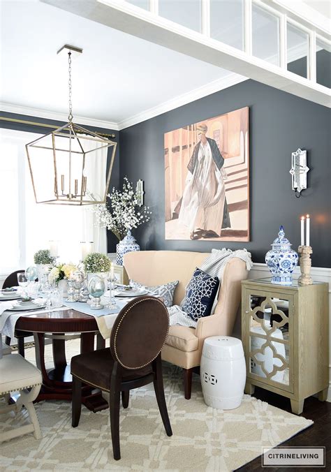 But before you zhuzh up your home with some dining room wall decor, think long and hard about whether this is the right decision for you. A SIMPLE AND ELEGANT EASTER TABLESCAPE | White dining room ...