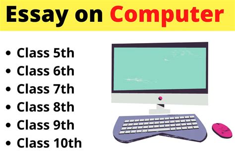 Essay On Computer For Class 5th6th7th8th9th10th Edukar India