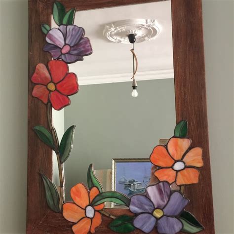 Stained Glass Mirror Etsy
