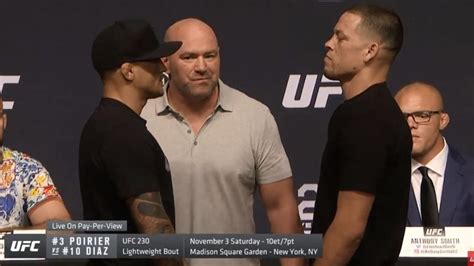 He could barely walk because his leg took a pounding from edwards' kicks. Video: Nate Diaz And Dustin Poirier First Face Off ...