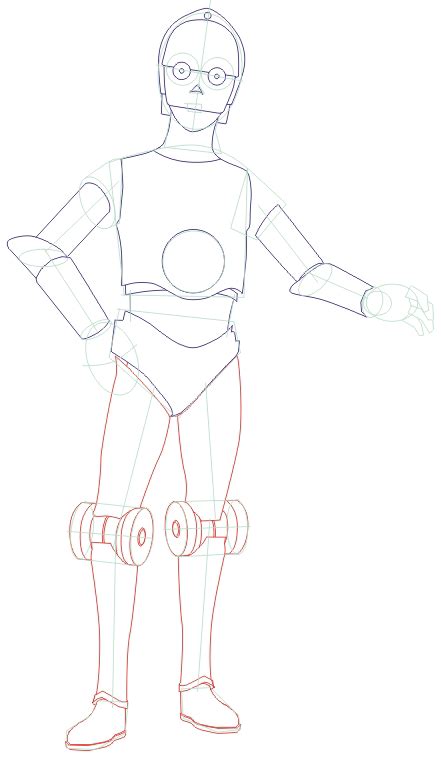 How to Draw C3PO from Stars Wars Saga Drawing Lesson | How to Draw Dat