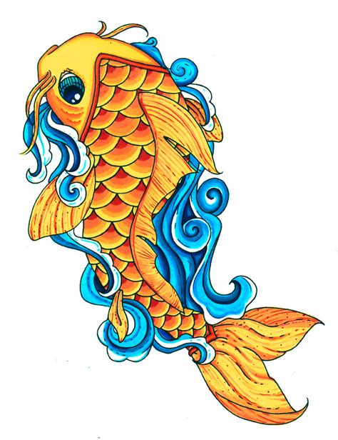 Colorful Koi Fish Drawings Clipart Best Clipart Best