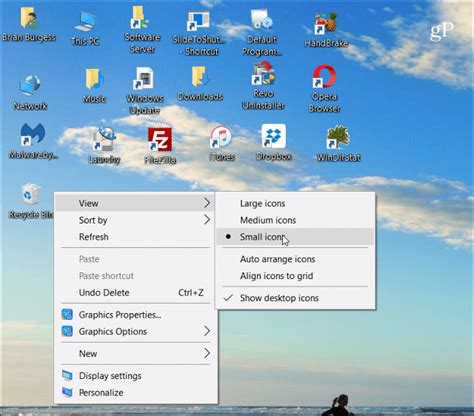 How To Change The Size Of Desktop Icons In Windows 10 The Geek Page