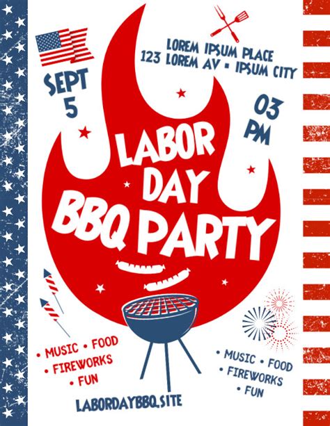 Labor Day Barbecue Flyer Template Postermywall