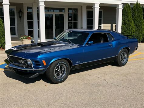 1970 Mustang Mach 1 Blue 351 C 4v Shaker At Vintage Air Restored