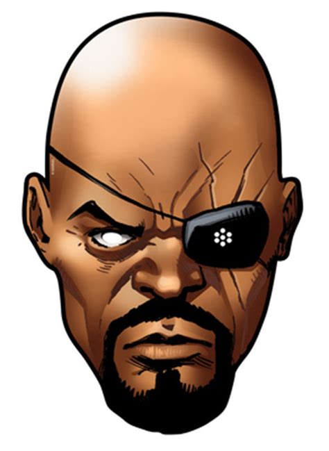 Official Nick Fury Marvel The Avengers Card Party Face