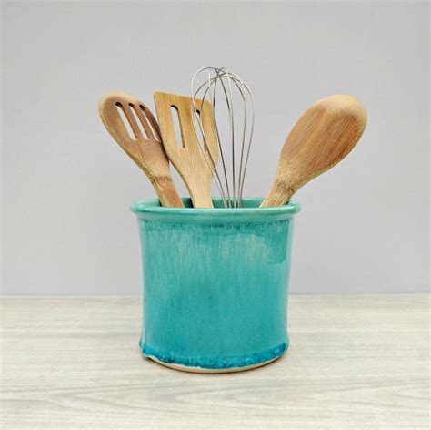 Chaozhou fengxi baita ceramics no. Kitchen Utensil Holder, Blue, Ceramic Utensil Holder ...