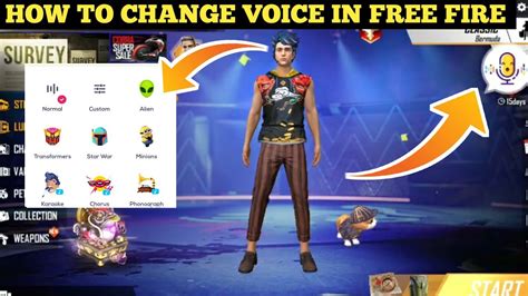 How To Change Voice In Free Fire Youtube