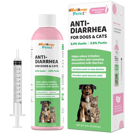 Wellnergy Pets Anti Diarrhea For Dogs And Cats With Syringe 8oz