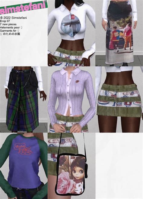 Simstefani Drop 07 Free Sims 4 Mods Clothes Sims 4 Clothing
