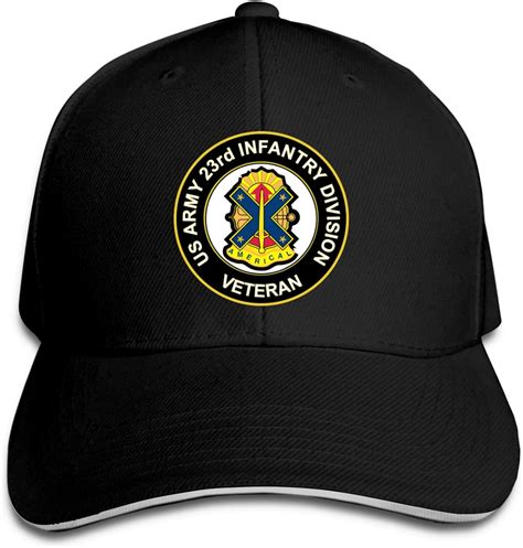 Us Army Veteran 23rd Infantry Division Unisex Baseball Cap Sandwich