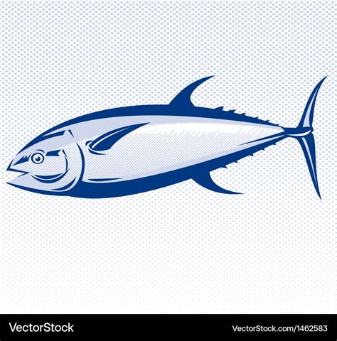 Bluefin Tuna Fish Royalty Free Vector Image Vectorstock