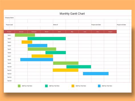 Daily Gantt Chart Excel Template