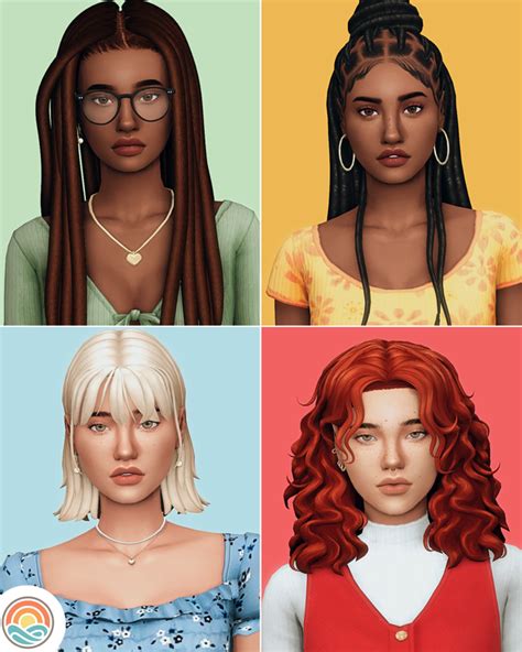 A Sim Dump 02 Semplicesims On Patreon In 2022 Sims Hair Sims The