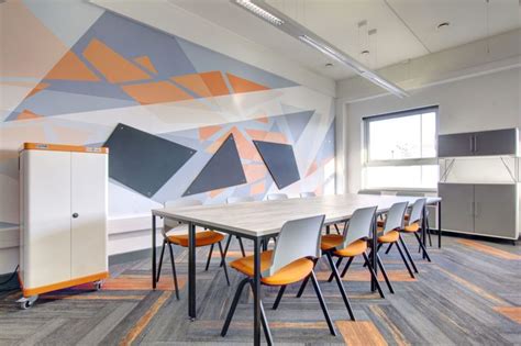 Geometric Interior Design For A London School Refurbishment At Haringey