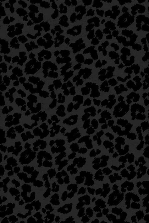 Black Leopard Cheetah Print Wallpaper Iphone Wallpaper Pattern Cute