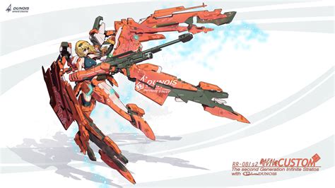 Charlotte Dunois Gun Infinite Stratos Mecha Nenchi Weapon Wallpaper