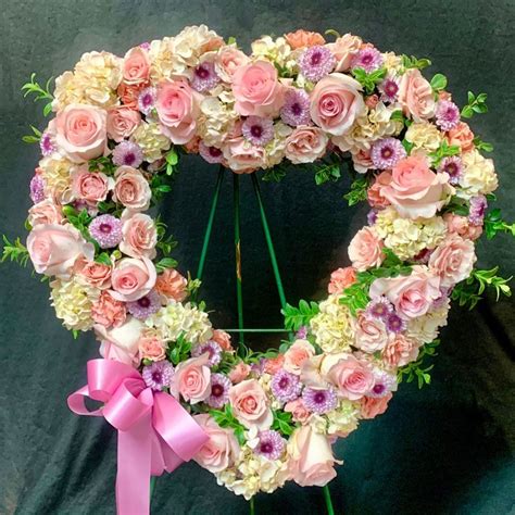 Rose Heart Wreath Carlsbad Florist Ohana Creations Local Flower