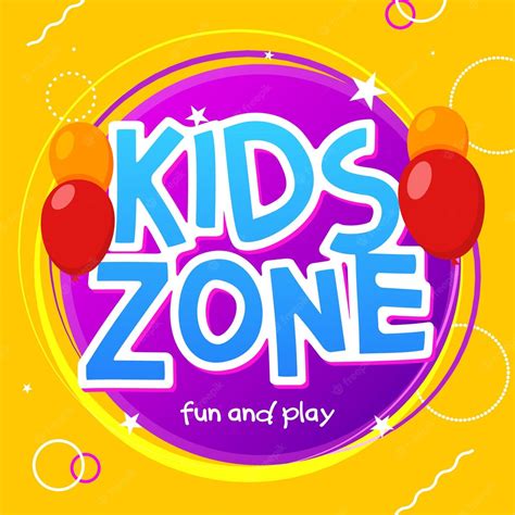 Premium Vector Kids Zone Game Banner Design Background Playground