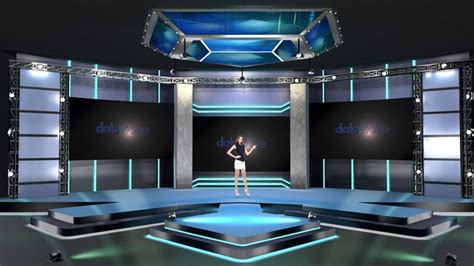 Tvs 2000a Echnology Style Stage Virtual Set Datavideo Virtual Set