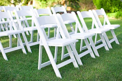 White Resin Folding Garden Chair Rental In Milwaukee And Wisconsin